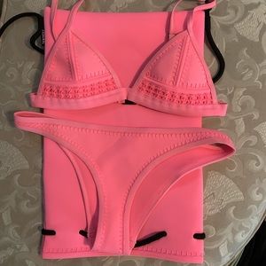 Triangl bathing suit- top size xs and bottom small